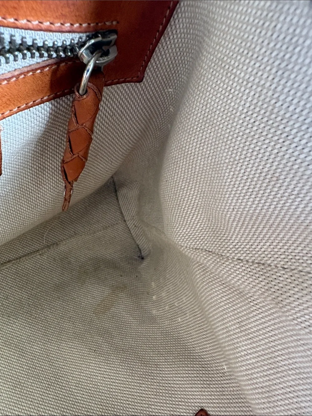 ErCan x Milaner, Rare collaboration Leather Tote Bag in Cognac Brown 16 x 9